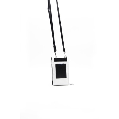 Silver Polo Ασημί Γυναικείο Πορτοφόλι & Θήκη Κάρτας/Τηλεφώνου με λουράκι και τρεις θήκες
