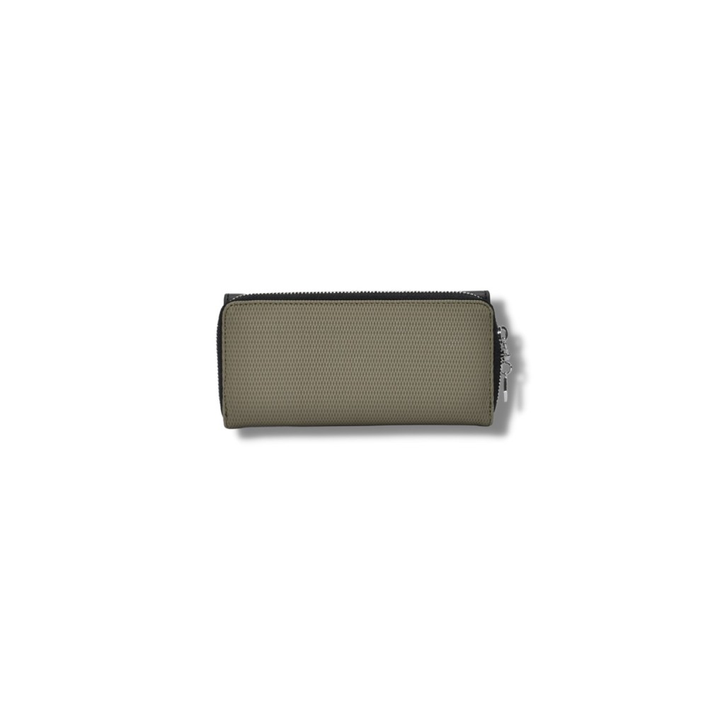 Silver Polo Χακί-Μαύρο Γυναικείο Πορτοφόλι & Θήκη Κάρτας με δύο θήκες SP846-1