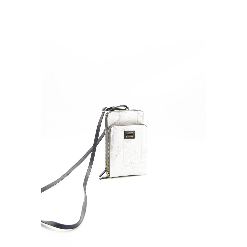 Silver Polo Λευκό Γυναικείο Πορτοφόλι & Θήκη Κάρτας/Τηλεφώνου με λουράκι και δύο θήκες SP1011-8