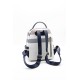 Silver Polo Λευκό-Μπλε Γυναικείο Σακίδιο Πλάτης μονής θήκης SP1061-3