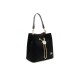 Silver Polo Μαύρη Γυναικεία τσάντα χειρός με τρεις θήκες SP967-9