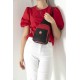 Silver Polo Μαύρη Κόκκινη Γυναικεία τσάντα Freebag με μεταλλικό φερμουάρ & δύο θήκες SP1013-3