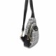 Silver Polo Μαύρη Λευκή Γυναικεία τσάντα Freebag με δύο θήκες SP959-13