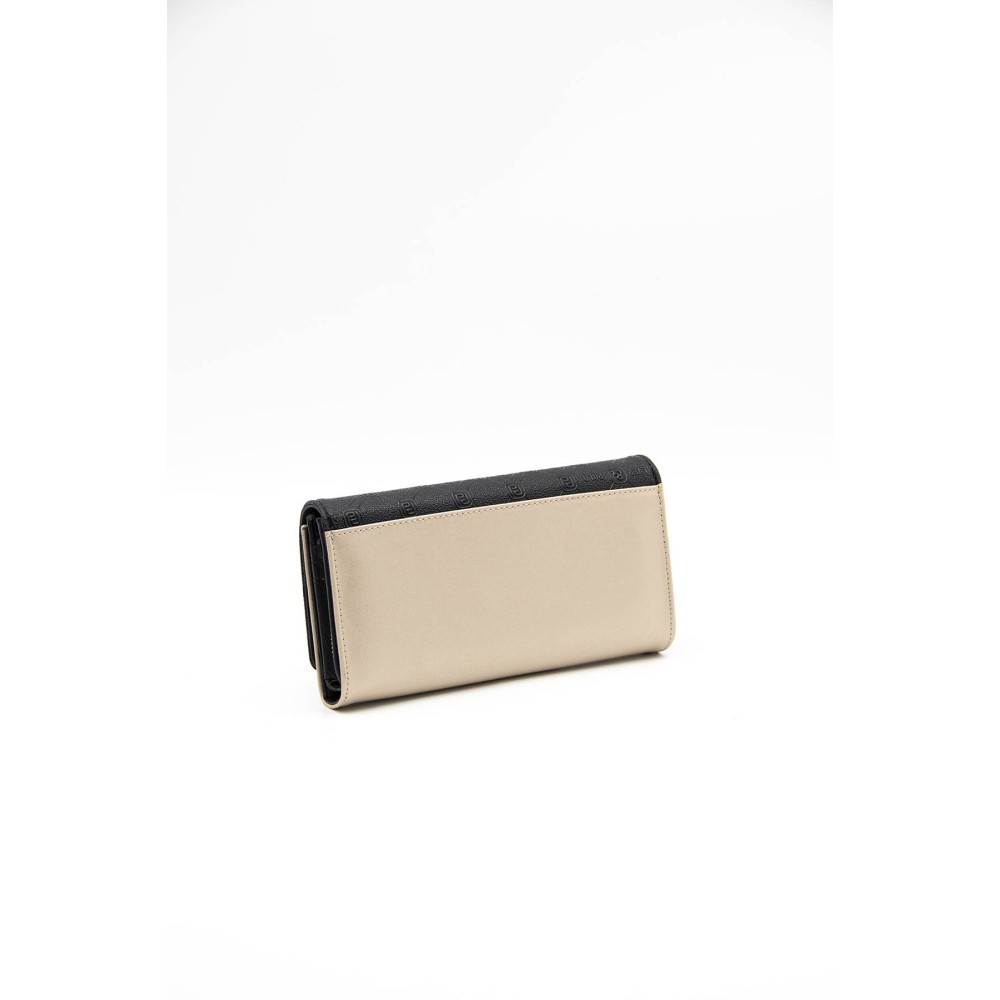 Silver Polo Μαύρο-Nut Γυναικείο Πορτοφόλι & Θήκη για κάρτες με τρεις θήκες SP1036-1