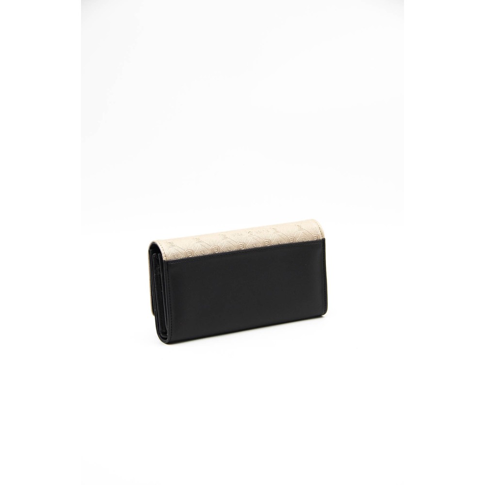 Silver Polo Μαύρο-Nut Γυναικείο Πορτοφόλι & Θήκη για κάρτες με τρεις θήκες SP1036-3
