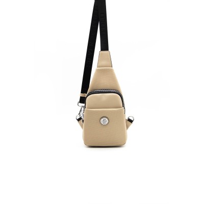 Silver Polo Nut Γυναικεία τσάντα Freebag με δύο θήκες