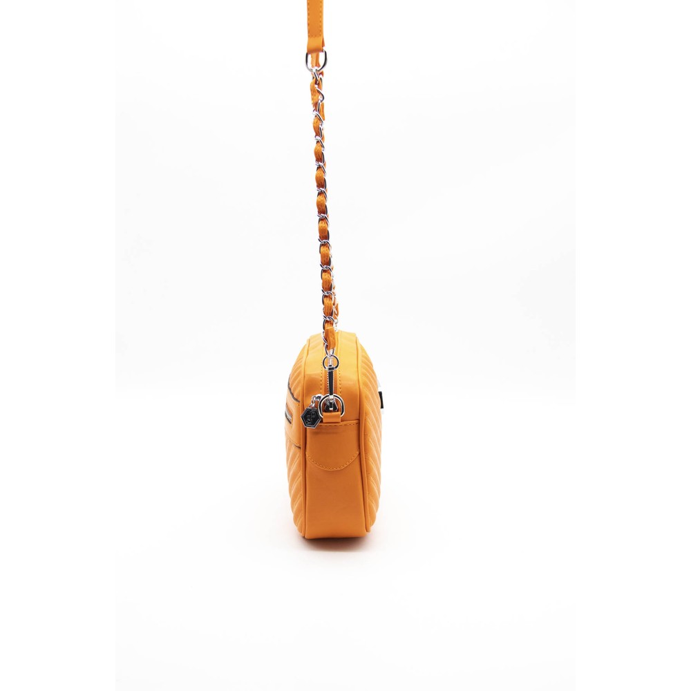 Silver Polo Πορτοκαλί Γυναικεία Τσάντα χιαστί μονής θήκης SP1041-7