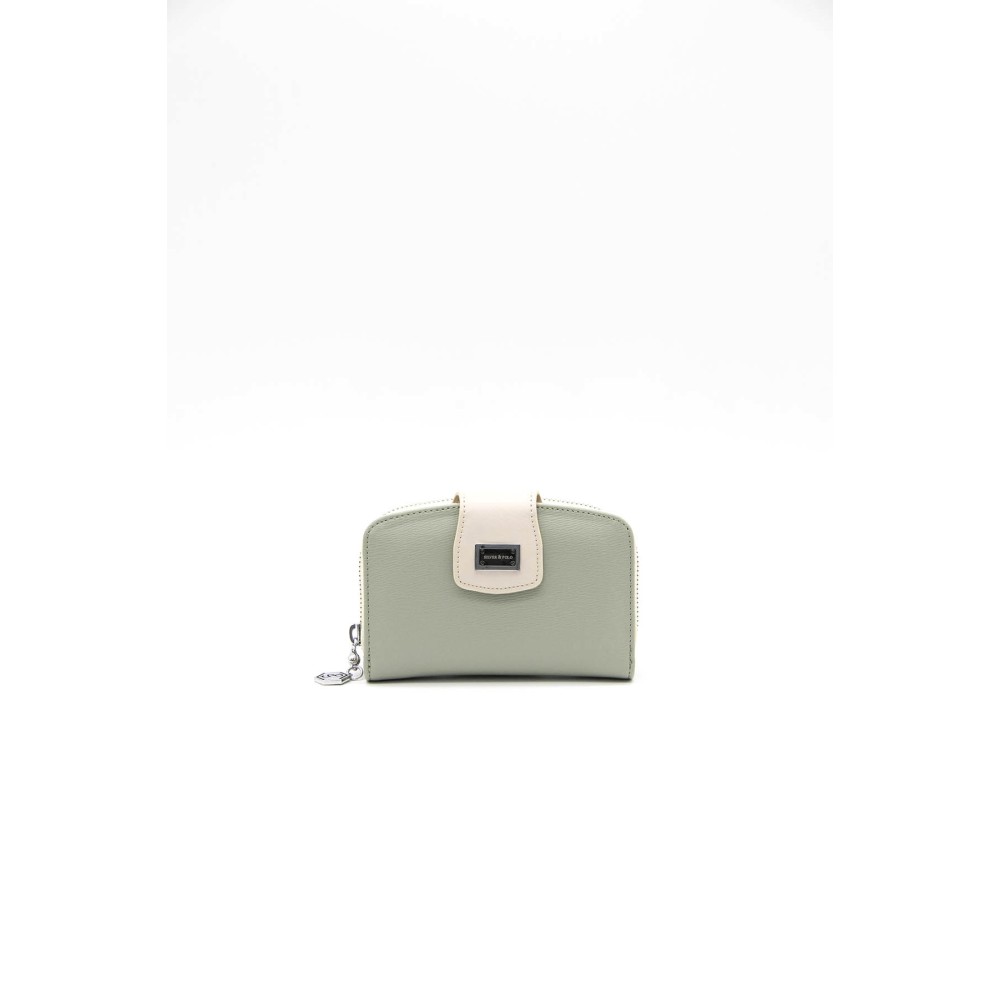 Silver Polo Πράσινο της Ελιάς Γυναικείο Πορτοφόλι & Θήκη για κάρτες με δύο θήκες SP874-3