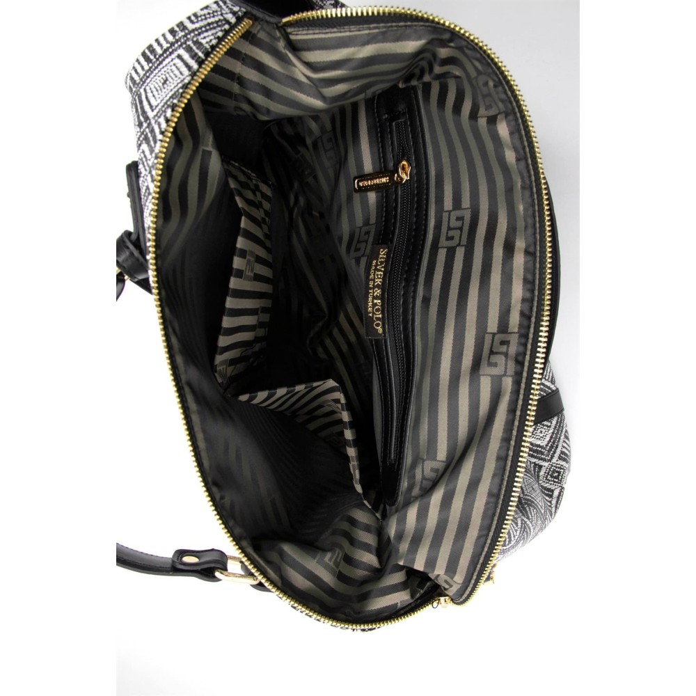 Silver Polo Σκούρο Μπεζ Γυναικεία τσάντα ταξιδιού χειρός μονής θήκης SP1064-3